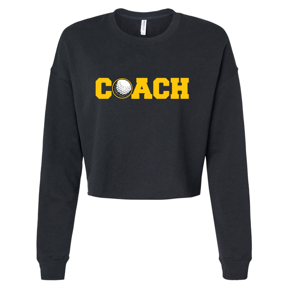 Golf Coach Cute Gift Cropped Pullover Crew