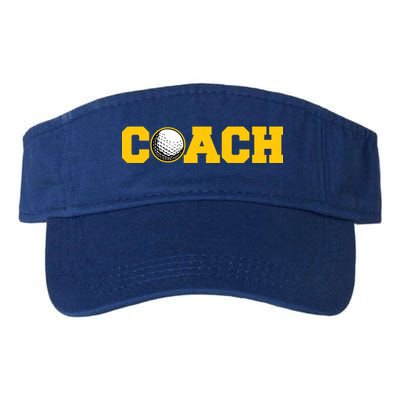 Golf Coach Cute Gift Valucap Bio-Washed Visor