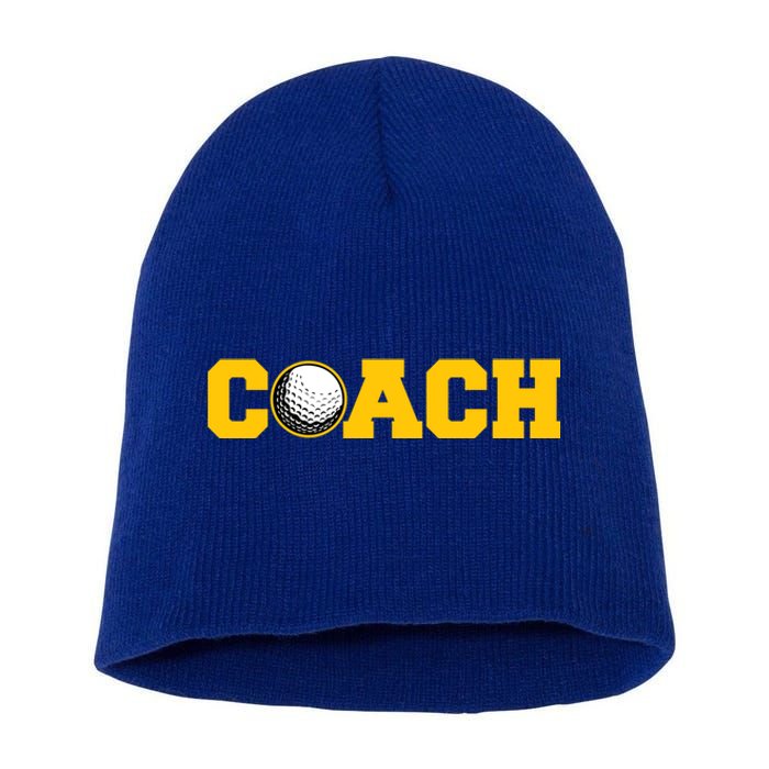 Golf Coach Cute Gift Short Acrylic Beanie