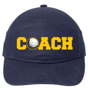 Golf Coach Cute Gift 7-Panel Snapback Hat