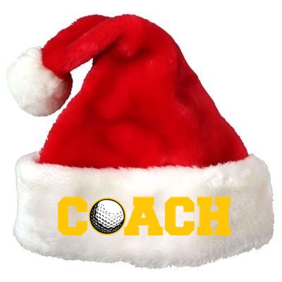 Golf Coach Cute Gift Premium Christmas Santa Hat