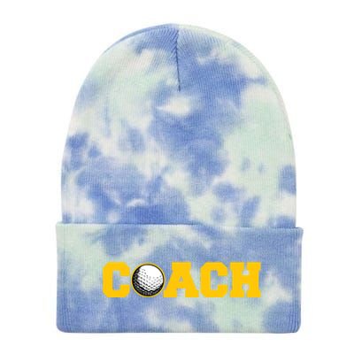 Golf Coach Cute Gift Tie Dye 12in Knit Beanie