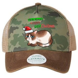 Grumpy Christmas Cat | Have Yourself A Grumpy Little Christmas Legacy Tie Dye Trucker Hat