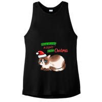 Grumpy Christmas Cat | Have Yourself A Grumpy Little Christmas Ladies PosiCharge Tri-Blend Wicking Tank