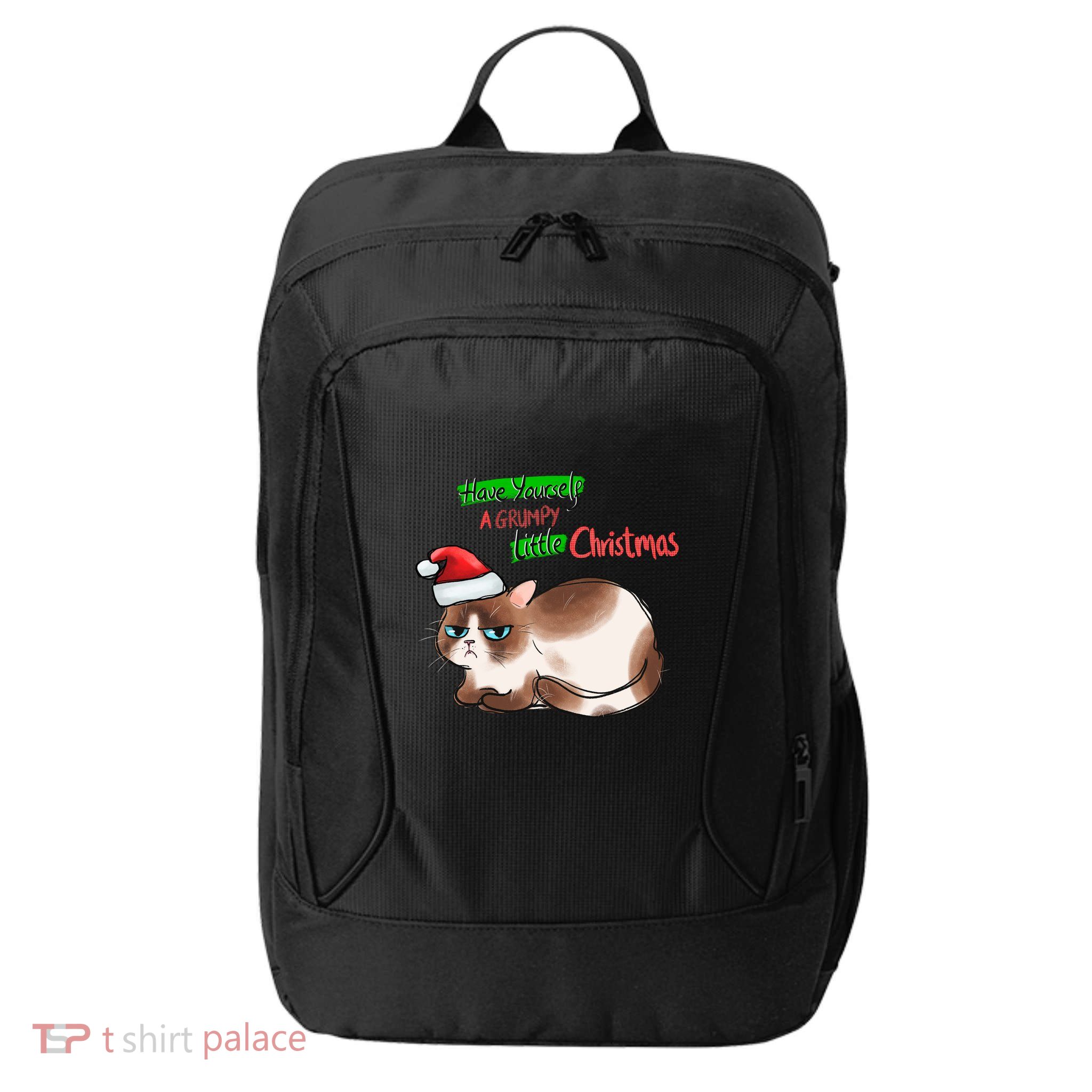 Grumpy Christmas Cat | Have Yourself A Grumpy Little Christmas City Backpack