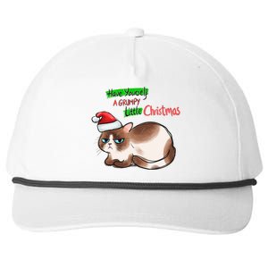 Grumpy Christmas Cat | Have Yourself A Grumpy Little Christmas Snapback Five-Panel Rope Hat