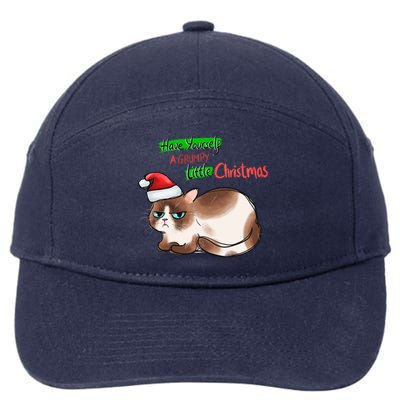 Grumpy Christmas Cat | Have Yourself A Grumpy Little Christmas 7-Panel Snapback Hat