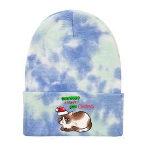 Grumpy Christmas Cat | Have Yourself A Grumpy Little Christmas Tie Dye 12in Knit Beanie