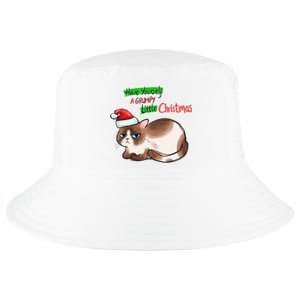 Grumpy Christmas Cat | Have Yourself A Grumpy Little Christmas Cool Comfort Performance Bucket Hat