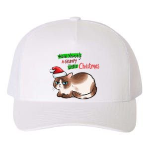 Grumpy Christmas Cat | Have Yourself A Grumpy Little Christmas Yupoong Adult 5-Panel Trucker Hat