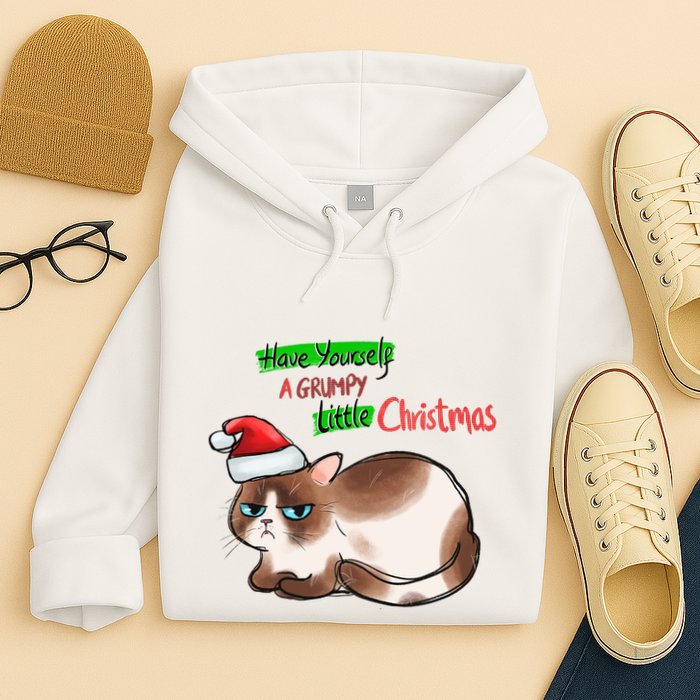 Grumpy Christmas Cat | Have Yourself A Grumpy Little Christmas Hoodie
