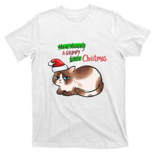 Grumpy Christmas Cat | Have Yourself A Grumpy Little Christmas T-Shirt