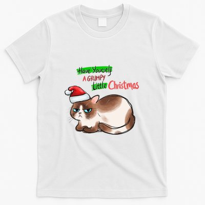 Grumpy Christmas Cat | Have Yourself A Grumpy Little Christmas T-Shirt