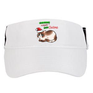 Grumpy Christmas Cat | Have Yourself A Grumpy Little Christmas Adult Drive Performance Visor