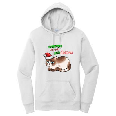 Grumpy Christmas Cat | Have Yourself A Grumpy Little Christmas Women's Pullover Hoodie