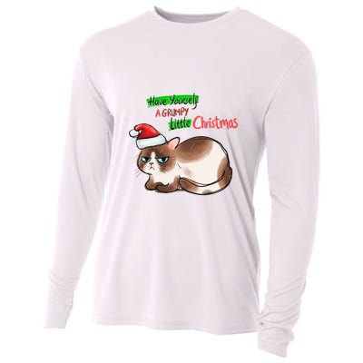 Grumpy Christmas Cat | Have Yourself A Grumpy Little Christmas Cooling Performance Long Sleeve Crew