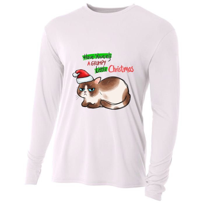 Grumpy Christmas Cat | Have Yourself A Grumpy Little Christmas Cooling Performance Long Sleeve Crew