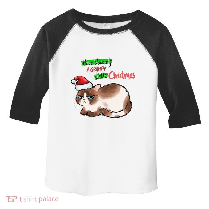 Grumpy Christmas Cat | Have Yourself A Grumpy Little Christmas Toddler Fine Jersey T-Shirt