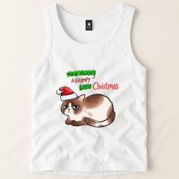 Grumpy Christmas Cat | Have Yourself A Grumpy Little Christmas Tank Top