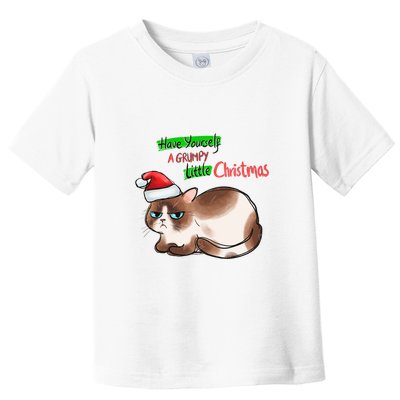Grumpy Christmas Cat | Have Yourself A Grumpy Little Christmas Toddler T-Shirt