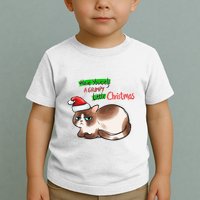 Grumpy Christmas Cat | Have Yourself A Grumpy Little Christmas Toddler T-Shirt