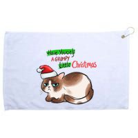 Grumpy Christmas Cat | Have Yourself A Grumpy Little Christmas Grommeted Golf Towel