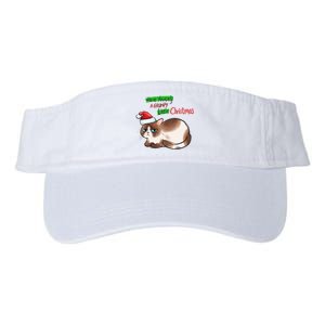 Grumpy Christmas Cat | Have Yourself A Grumpy Little Christmas Valucap Bio-Washed Visor