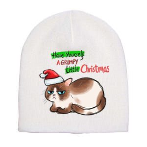 Grumpy Christmas Cat | Have Yourself A Grumpy Little Christmas Short Acrylic Beanie