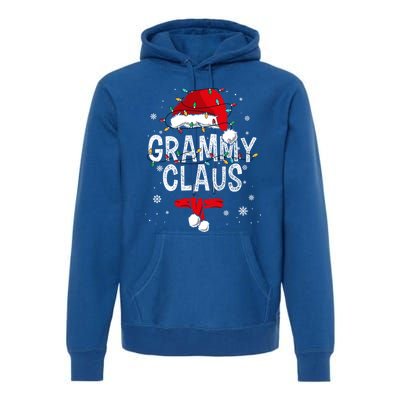 Grammy Claus Christmas Family Matching Pajama Santa Gift Premium Hoodie