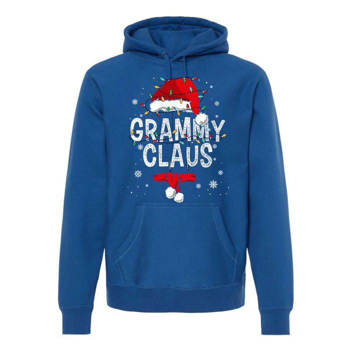 Grammy Claus Christmas Family Matching Pajama Santa Gift Premium Hoodie