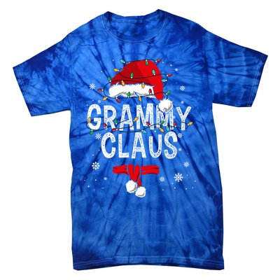 Grammy Claus Christmas Family Matching Pajama Santa Gift Tie-Dye T-Shirt