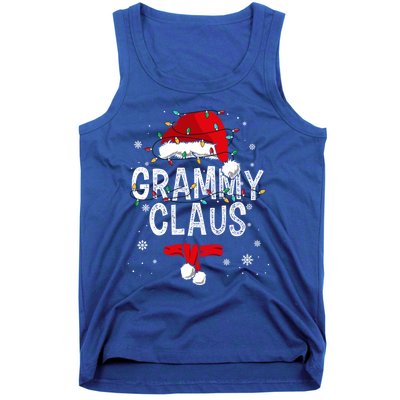 Grammy Claus Christmas Family Matching Pajama Santa Gift Tank Top