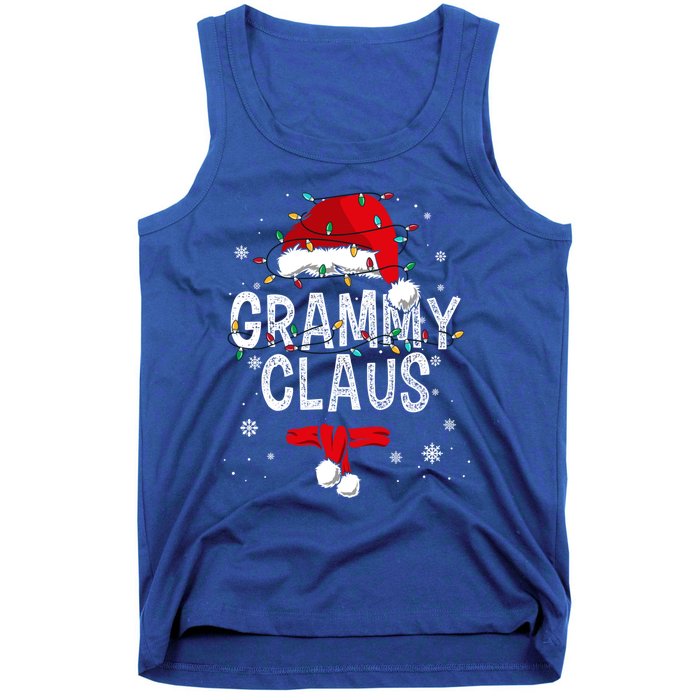 Grammy Claus Christmas Family Matching Pajama Santa Gift Tank Top