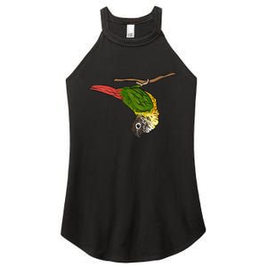 Green Cheek Conure Parrot Bird Conure Women's Perfect Tri Rocker Tank