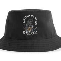 Gothic Crow Cult Horror Sustainable Bucket Hat