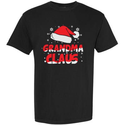 Grandma Claus Christmas Santa Hat Garment-Dyed Heavyweight T-Shirt