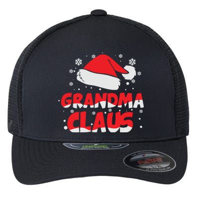 Grandma Claus Christmas Santa Hat Flexfit Unipanel Trucker Cap