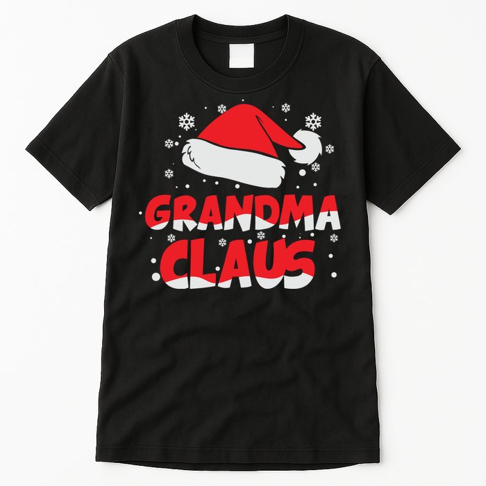 Grandma Claus Christmas Santa Hat Tall T-Shirt