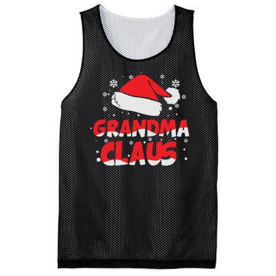 Grandma Claus Christmas Santa Hat Mesh Reversible Basketball Jersey Tank