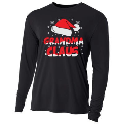 Grandma Claus Christmas Santa Hat Cooling Performance Long Sleeve Crew