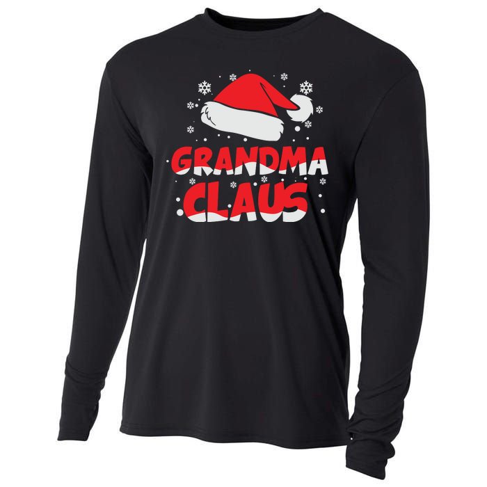 Grandma Claus Christmas Santa Hat Cooling Performance Long Sleeve Crew