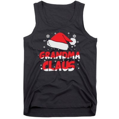 Grandma Claus Christmas Santa Hat Tank Top