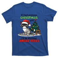 Grumpy Christmas Cat Christmas Jingle Bells Holiday Gift T-Shirt