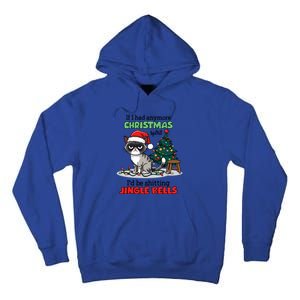 Grumpy Christmas Cat Christmas Jingle Bells Holiday Gift Tall Hoodie