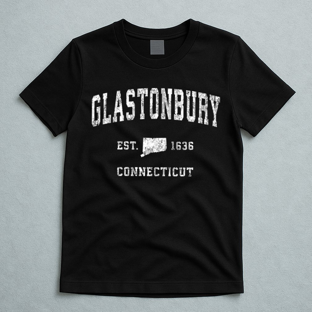 Glastonbury Connecticut Ct Vintage Athletic Sports T-Shirt