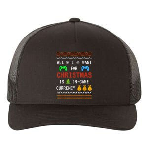 Game Currency Christmas Holiday Video Game Adult Funny Yupoong Adult 5-Panel Trucker Hat