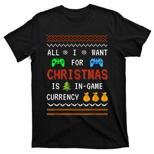 Game Currency Christmas Holiday Video Game Adult Funny T-Shirt