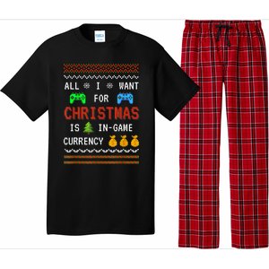 Game Currency Christmas Holiday Video Game Adult Funny Pajama Set