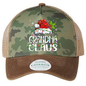 Grandma Claus Christmas Lights Pajama Family Matching Legacy Tie Dye Trucker Hat