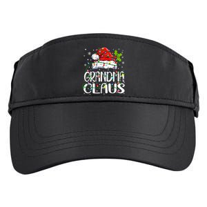 Grandma Claus Christmas Lights Pajama Family Matching Adult Drive Performance Visor